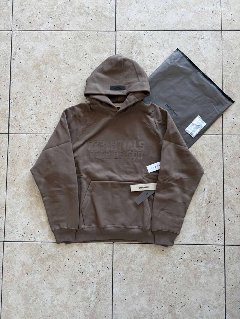 Essentials Fear Of God Wood Hoodie
